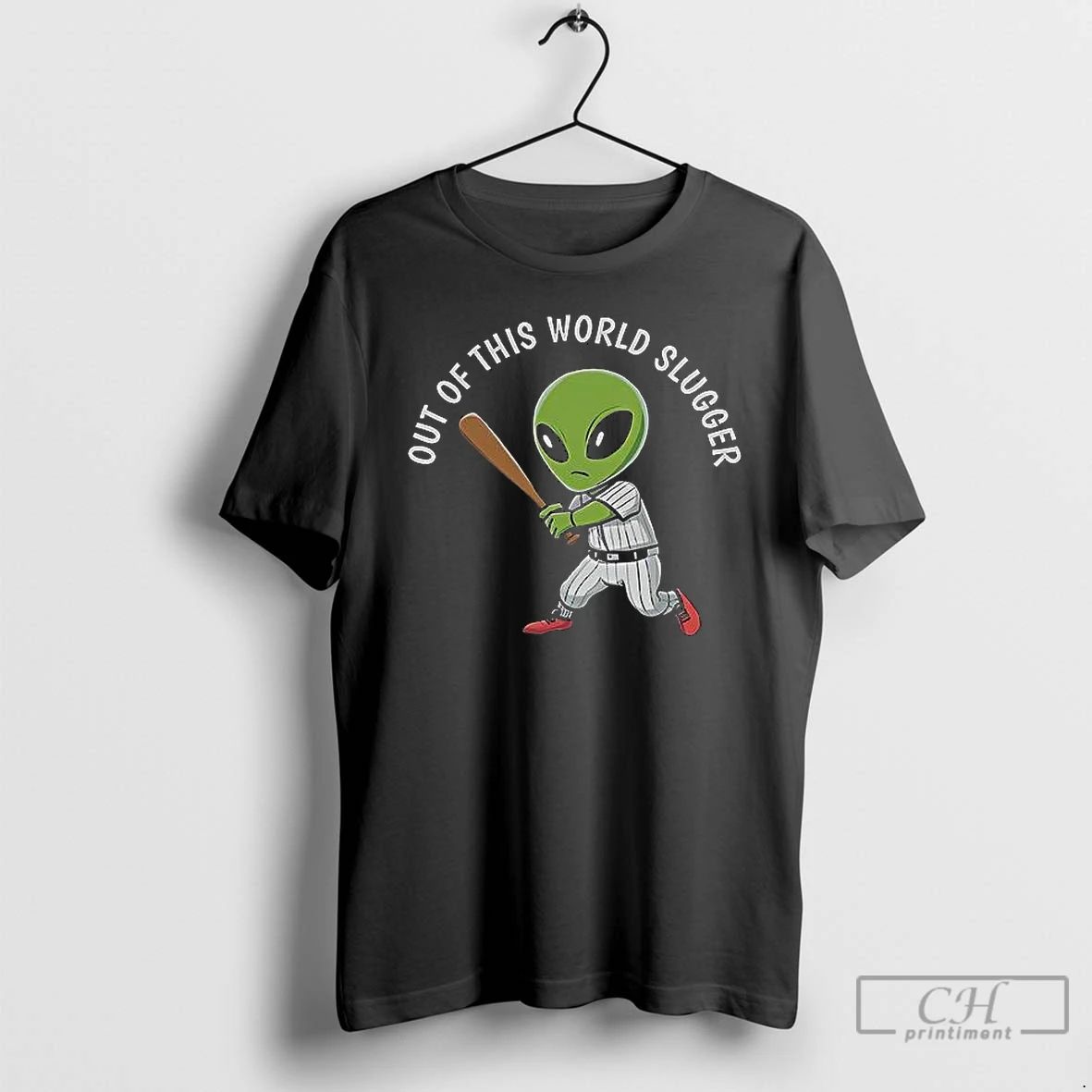 Classic Yankees Baseball Alien Out Of This World Slugger T Shirts Unisex