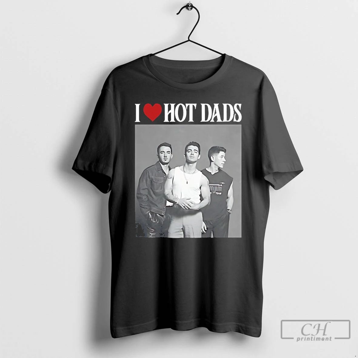 Classic Jonas Brothers I Love Hot Dads 2025 T Shirts Unisex