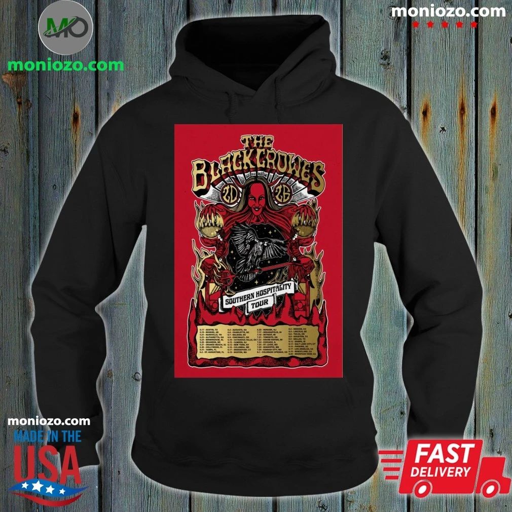 The Black Crowes Southern Hospitality Tour 2026 Poster Shirt Unisex