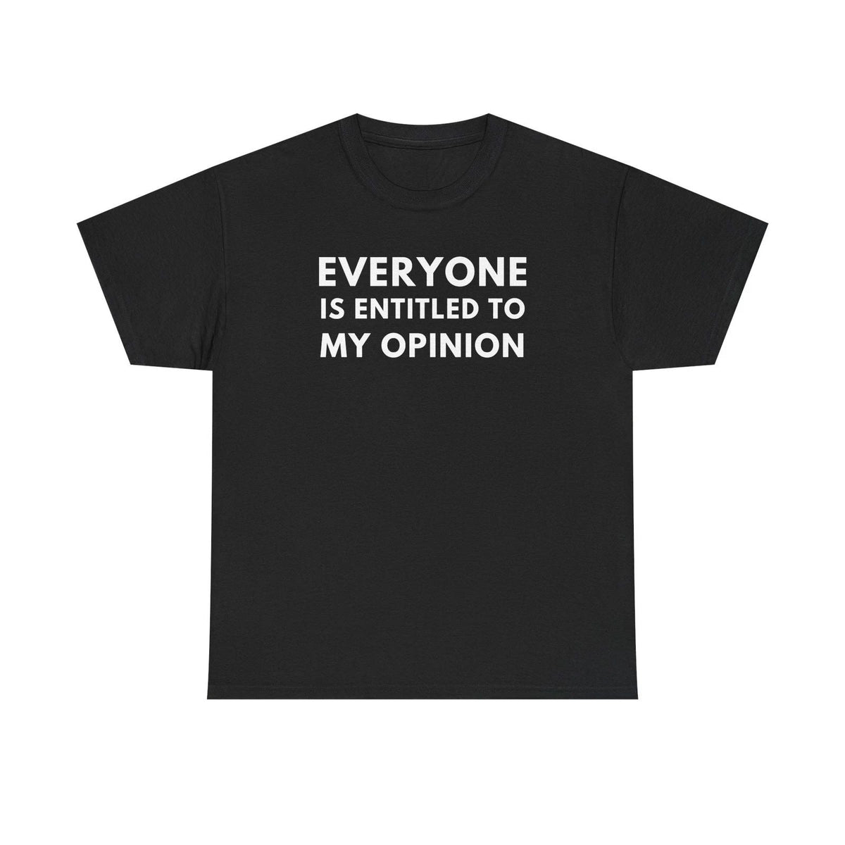Everyone Is Entitled To My Opinion Tee | Funny Sarcastic Quote Shirt Unisex