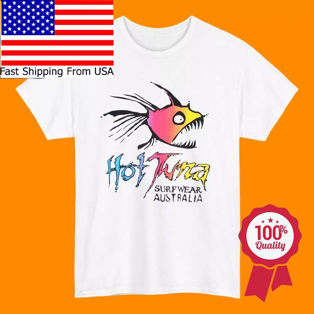 HOT TUNA Surf Wear Surfboards Men's White Size S to 5XL Unisex