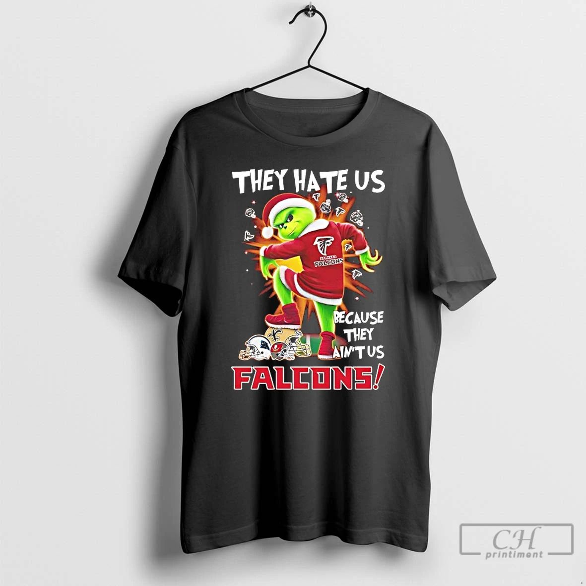 Classic Grinch Atlanta Falcons They Hates Us Because They Aint Us T Shirts Unisex