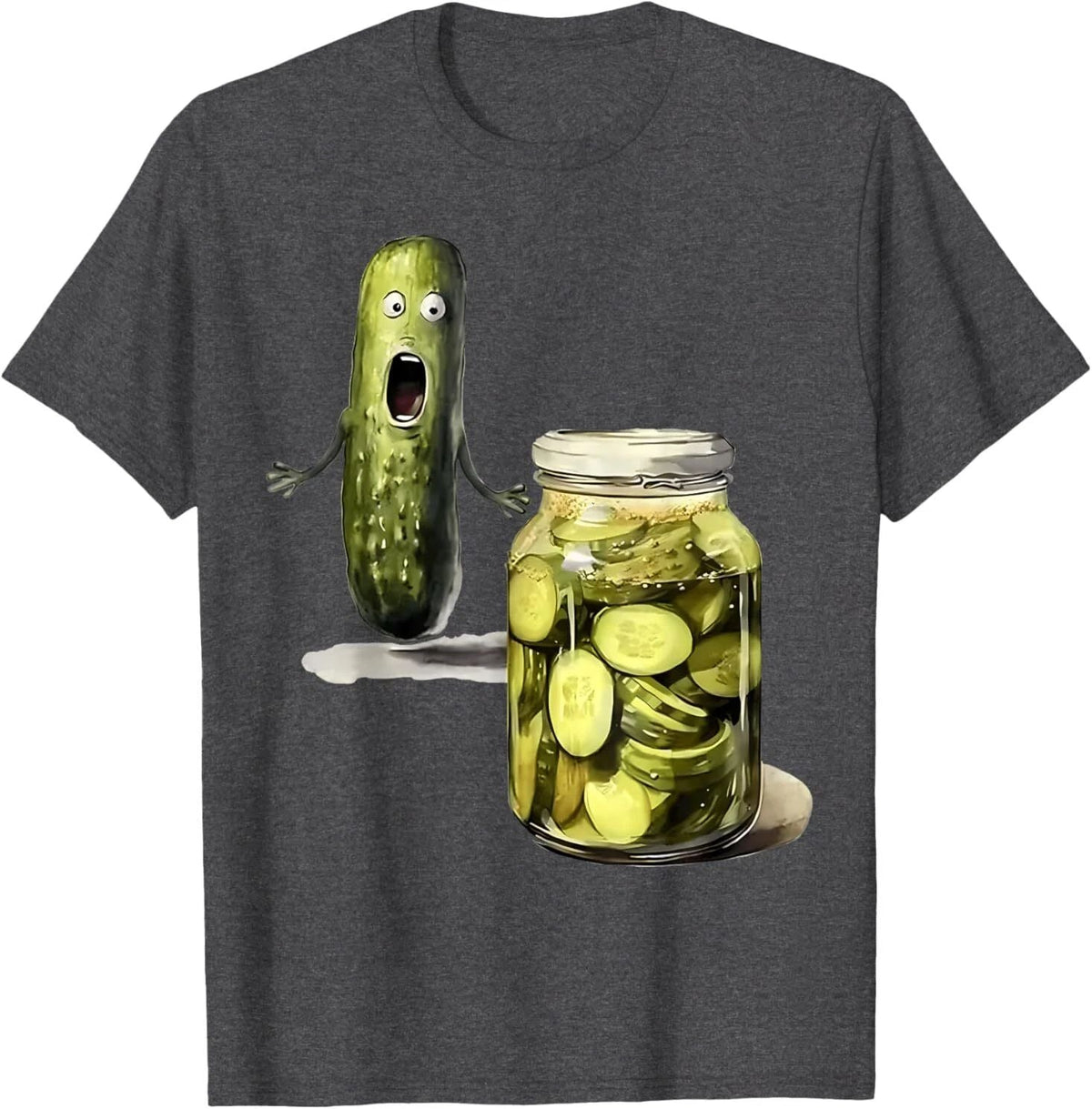 Funny Pickle Surprise A Cucumber And A Jar Of Sliced Pickles Unisex