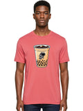 Astronaut-Boba-Tea-2 Mens Graphic Tee, 100% Cotton, Casual Summer Wear Unisex