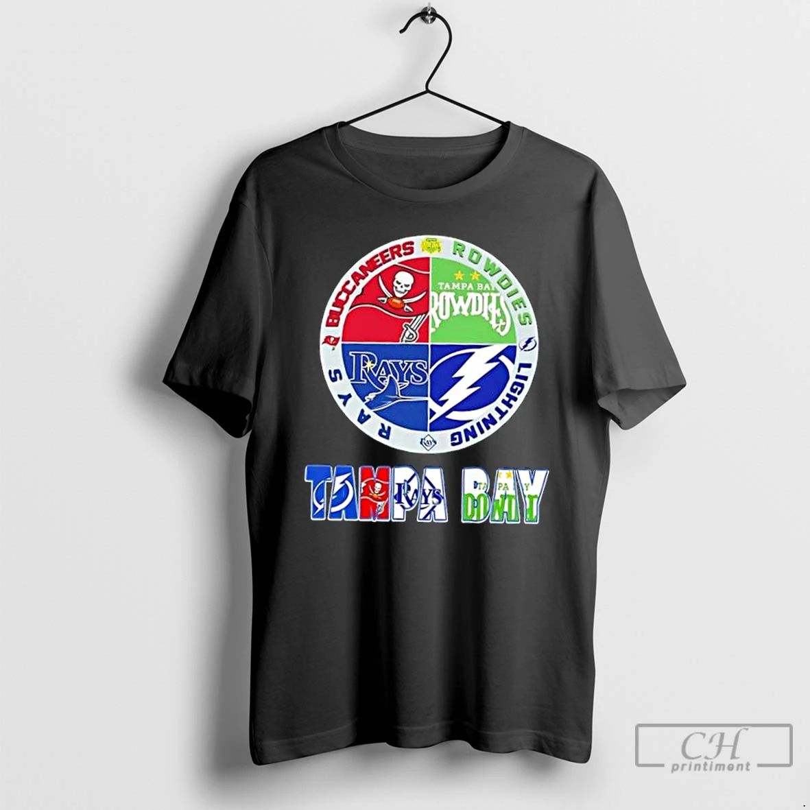 Classic Tampa Bay Sports Buccaneers Rowdies Lightning Rays Logos T Shirts Unisex