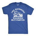 Mens Funny T Shirts Try Running Its Like Walking But Faster Sarcastic Tee Unisex