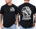 Christian Faith Jesus Christ Lion of Judah Strength Cross Front & Back Unisex