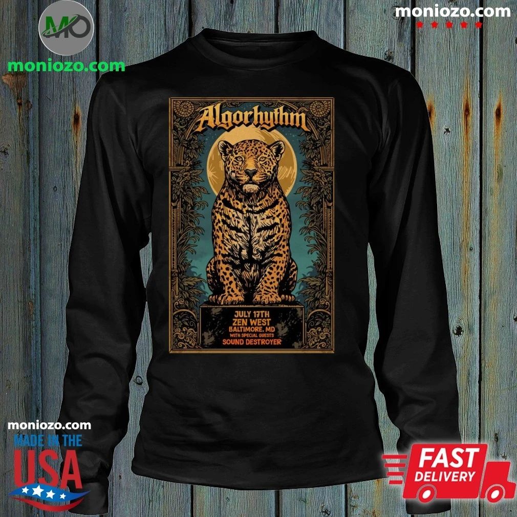 Poster Algorhythm At Sound Destroyer In Baltimore, MD On July 17, 2026 Shirt Unisex