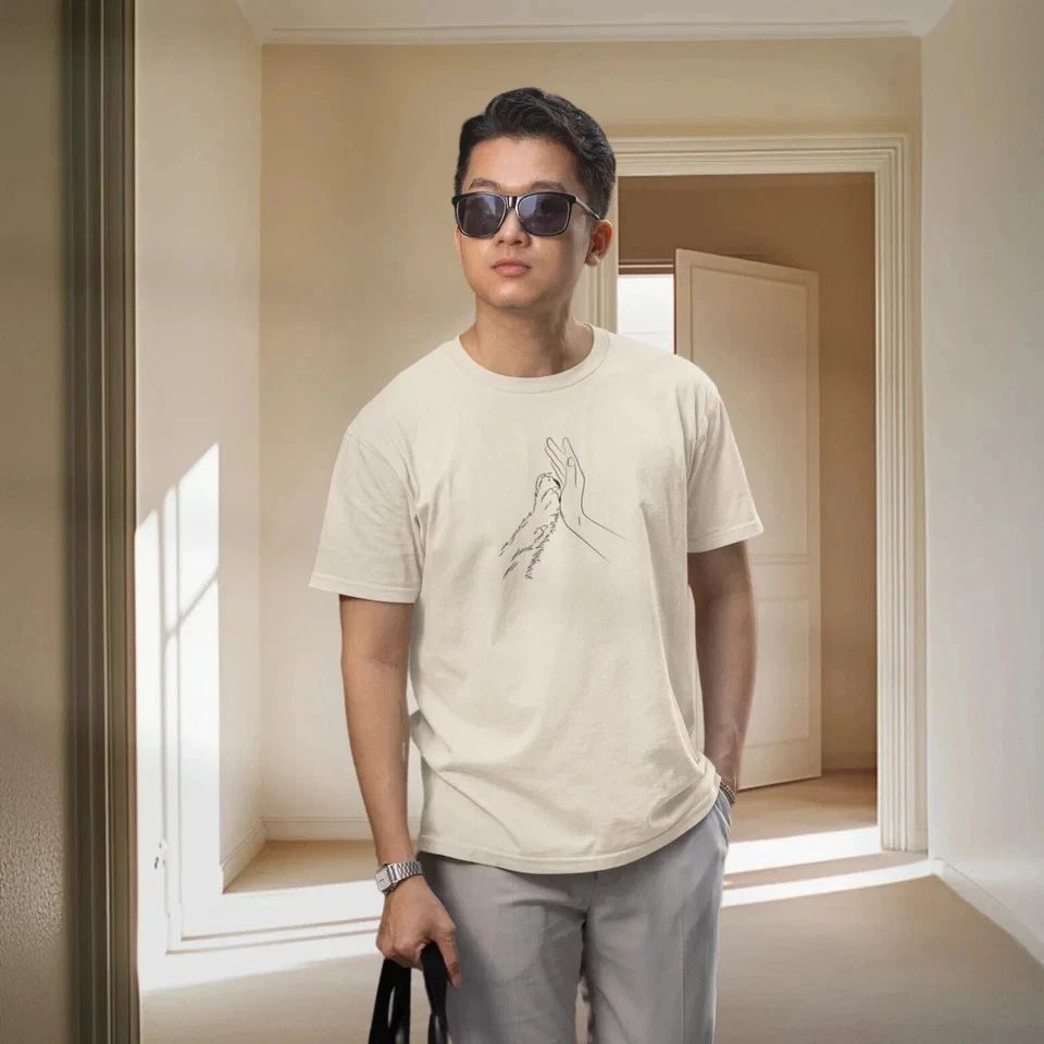 "Classic Fit Round Neck Tee for Men - Perfect for Dog Lovers Everywhere!" Unisex