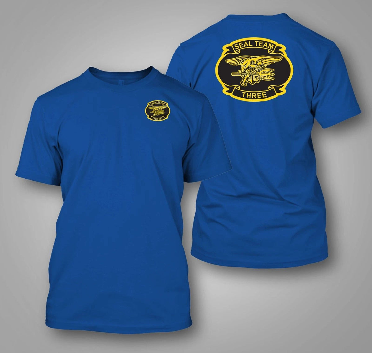 U.S. Navy SEAL Team 3 Naval Special - Custom Men's Back and front Tee Unisex