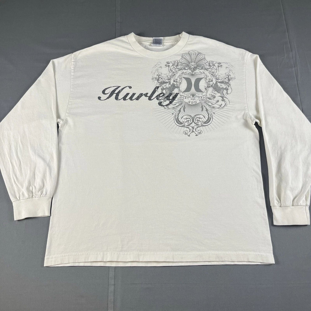 Vintage Hurley Surf Y2K Cali White Large Long Sleeve VTG XL Unisex