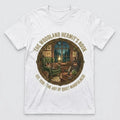 The Woodland Hermit's Nook Cozy Cat Cabin Core Mindfulness Graphic Tee Unisex