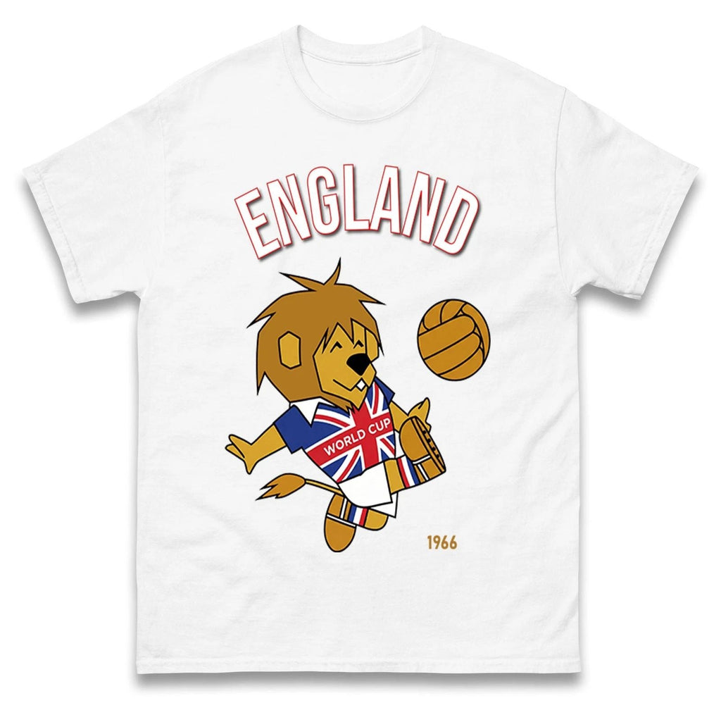 World Cup Willie England 1966 T Shirt, England World Cup Winners 1966 Tee Shirt Unisex