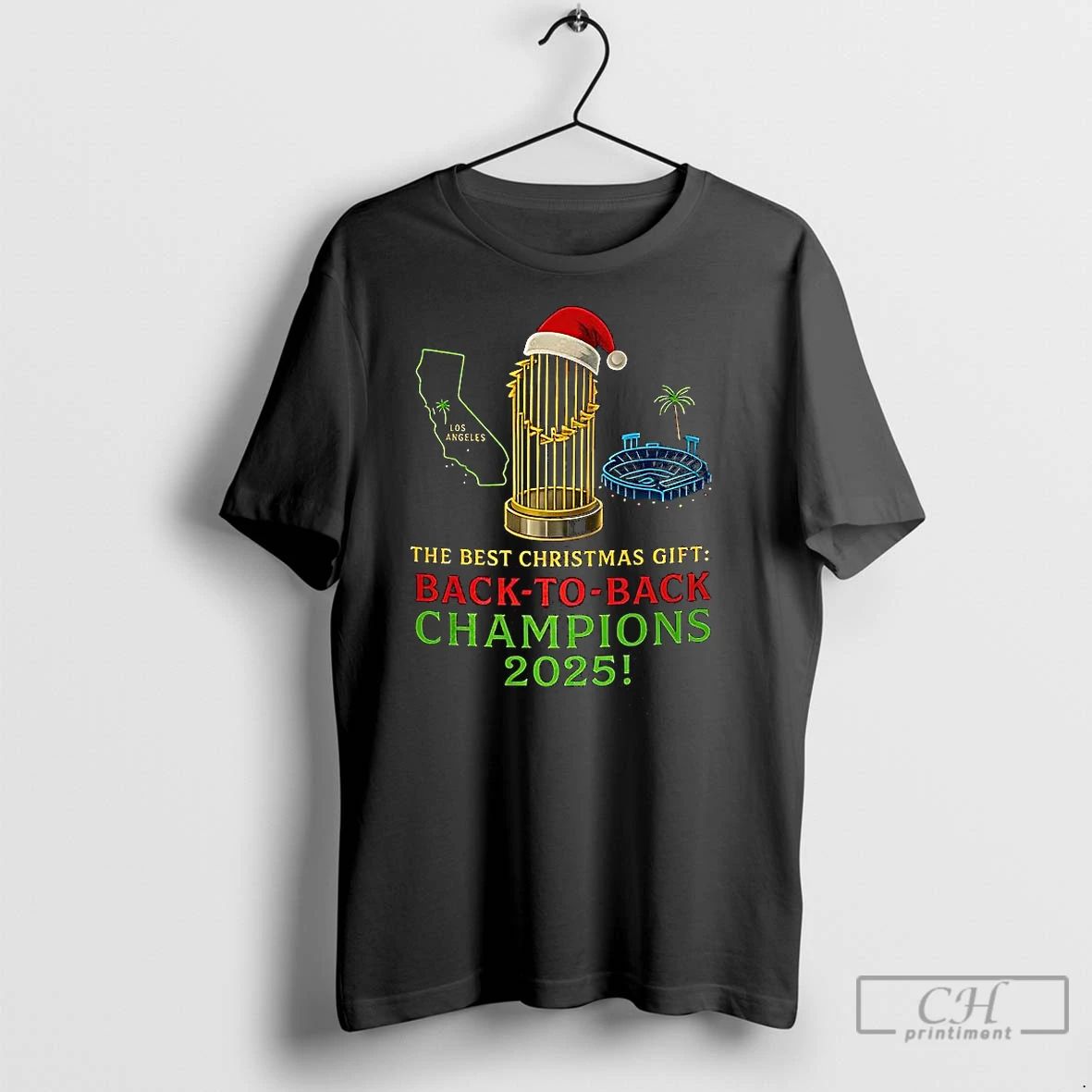 Classic Los Angeles Dodgers Trophy The Best Christmas Gift Back To Back Champions 2025 Unisex