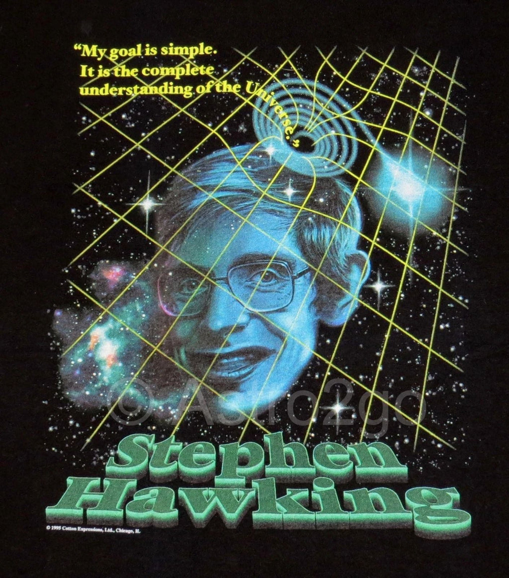 STEPHEN HAWKING-Physics Science Cambridge Cosmology Black Holes ALS T Shirt S-3X Unisex