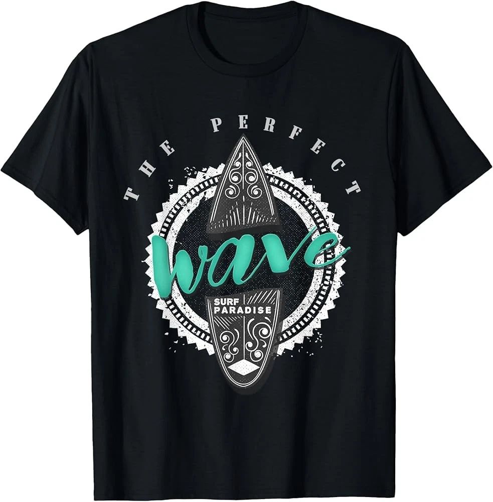 Surfing Perfect Wave Surf Paradise Funny Surfer Gift Unisex