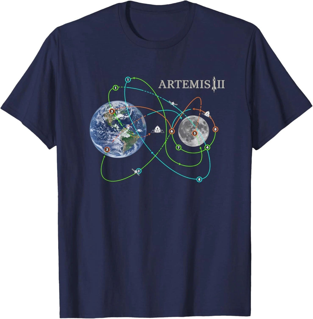 Artemis Ii Mission Patch Style Space Exploration Rocket Unisex Unisex