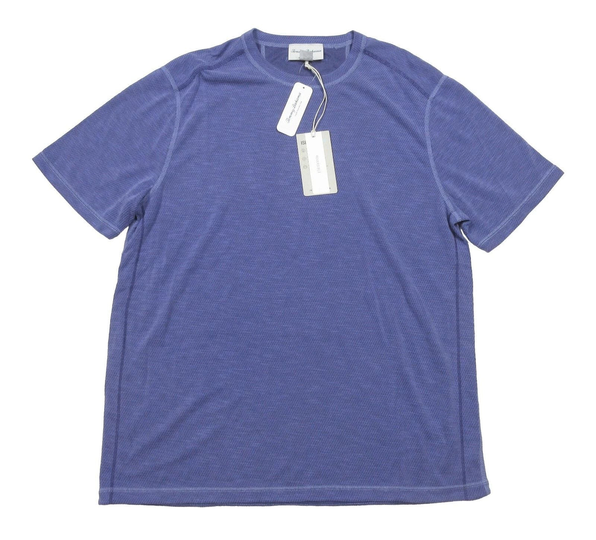 Tommy Bahama Men's Sapphire Night Blue-Purple Flip Sky Textured Reversible Shirt Unisex