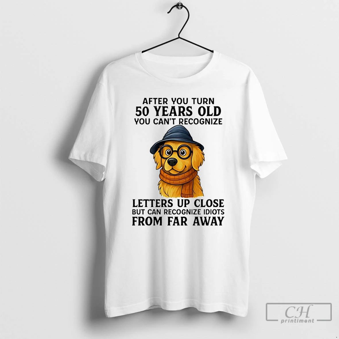 Premium Golden Retriever After You Turn 50 Years Old T Shirts Unisex