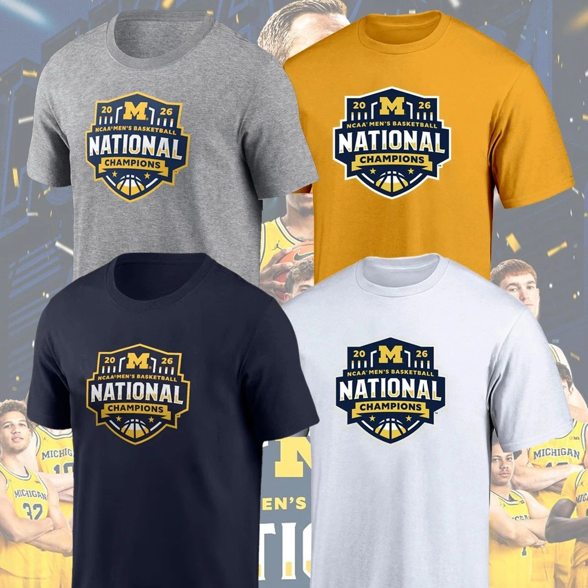 NEW! Michigan Basketball National Champs 2026 Gift For Fans S-5XL FASTSHIP Unisex