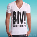 Man V Neck Sentence Gomorra " Biv ! " Gift Idea Road To Happiness Unisex