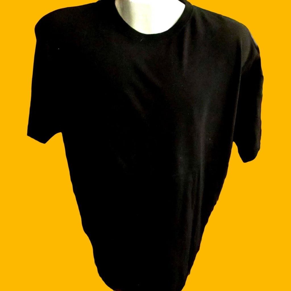 Large Vintage Men's 90's Simple Classic Ferruche Black 100% Cotton Rock Unisex