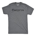 Mens Funny T Shirts Theiyr're Spelling Joke Sarcastic Tee for Men Unisex