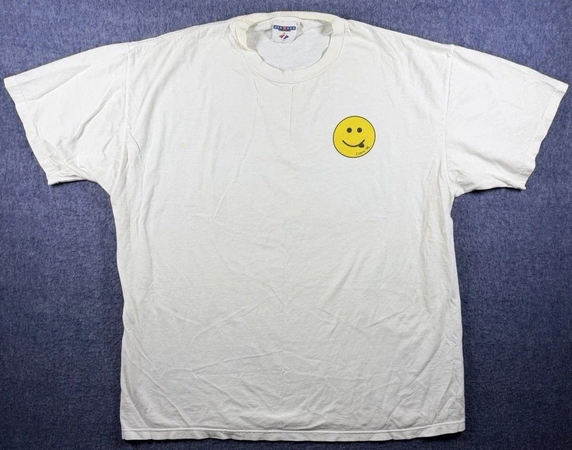 Vintage Jesus T Shirt Mens XL White Godstock Christian Graphic Puget Sound 90s Unisex