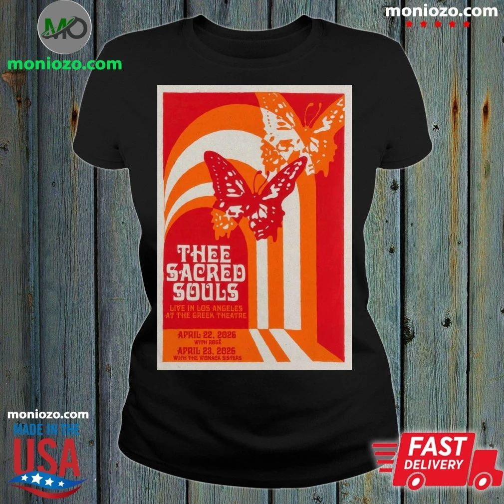 Original Thee Sacred Souls Tour April 22-23, 2026 Los Angeles, CA Poster Shirt Unisex