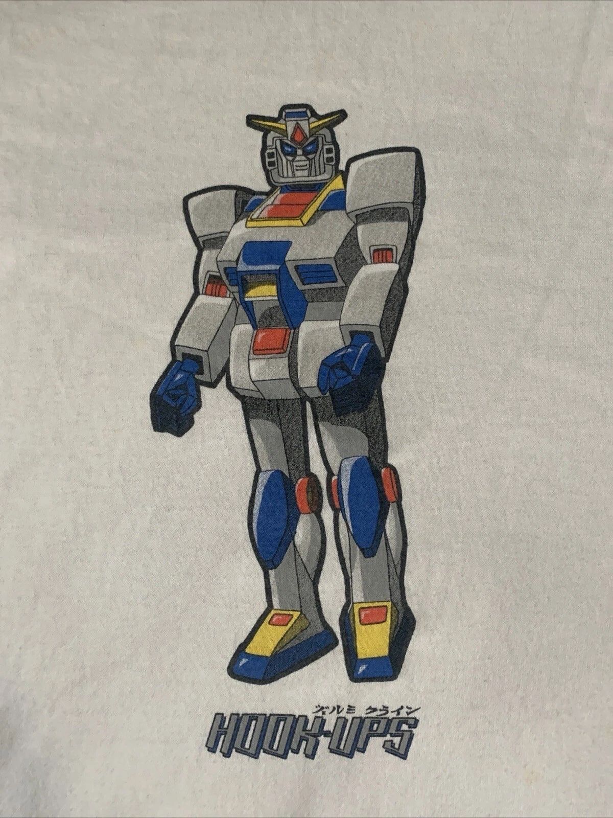 Vintage 1994 Hook-Ups Robot Anime Jeremy anime manga WHITE tee PA8815 Unisex