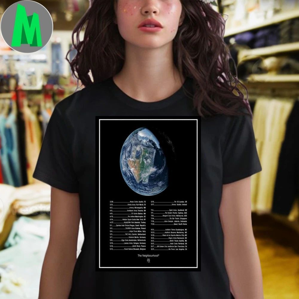 The Neighbourhood World Tour 2026 Poster Shirt Unisex