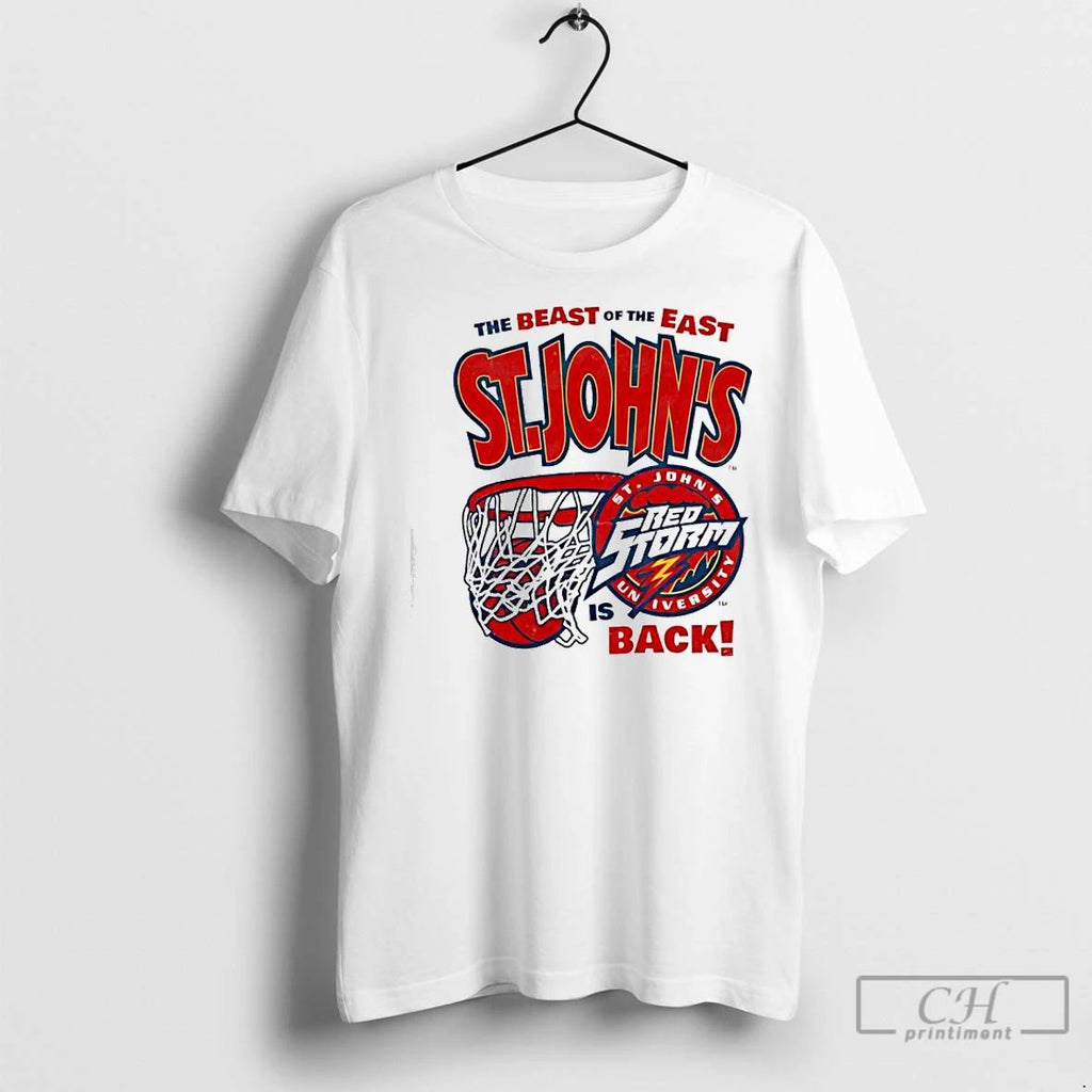 Premium The Beast Of The East Is Back St Johns Red Storm University Team Logo Unisex