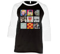Andy Warhol Art Paintings Trendy Artsy Raglan 3/4 Sleeve Shirt Unisex
