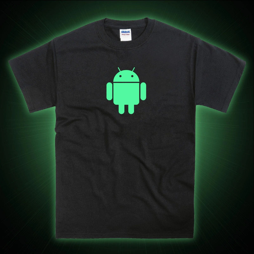 Android Mobile Phone Galaxy Pixel iphone Robot Glow in the Dark Unisex