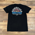 Quiksilver Men's Graphic Print Black Size M Surf Skater Sunset Casual Unisex