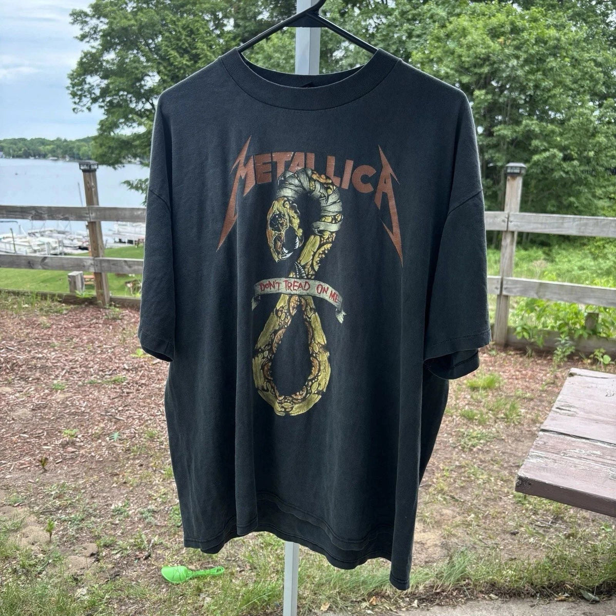 Vintage Metallica Dont Tread On Me 1992 Tour Locations Unisex