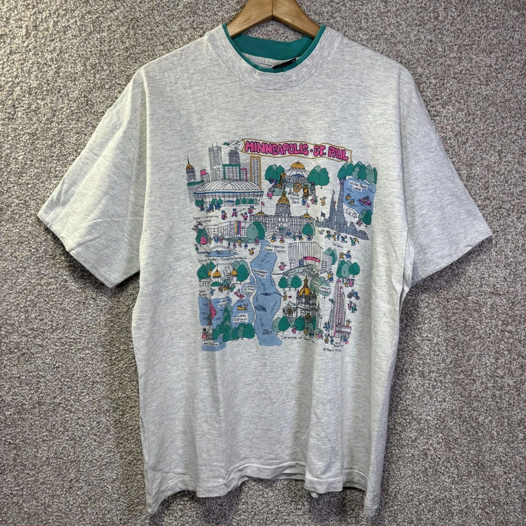 Vintage Signal Sports Minneapolis St Paul Shirt Mens XL Tourist 90s Barb McCain Unisex