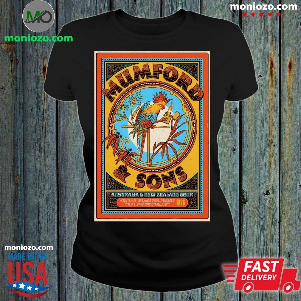 Original Mumford And Sons Apr 28 2026 Brisbane Australia Poster Shirt Unisex