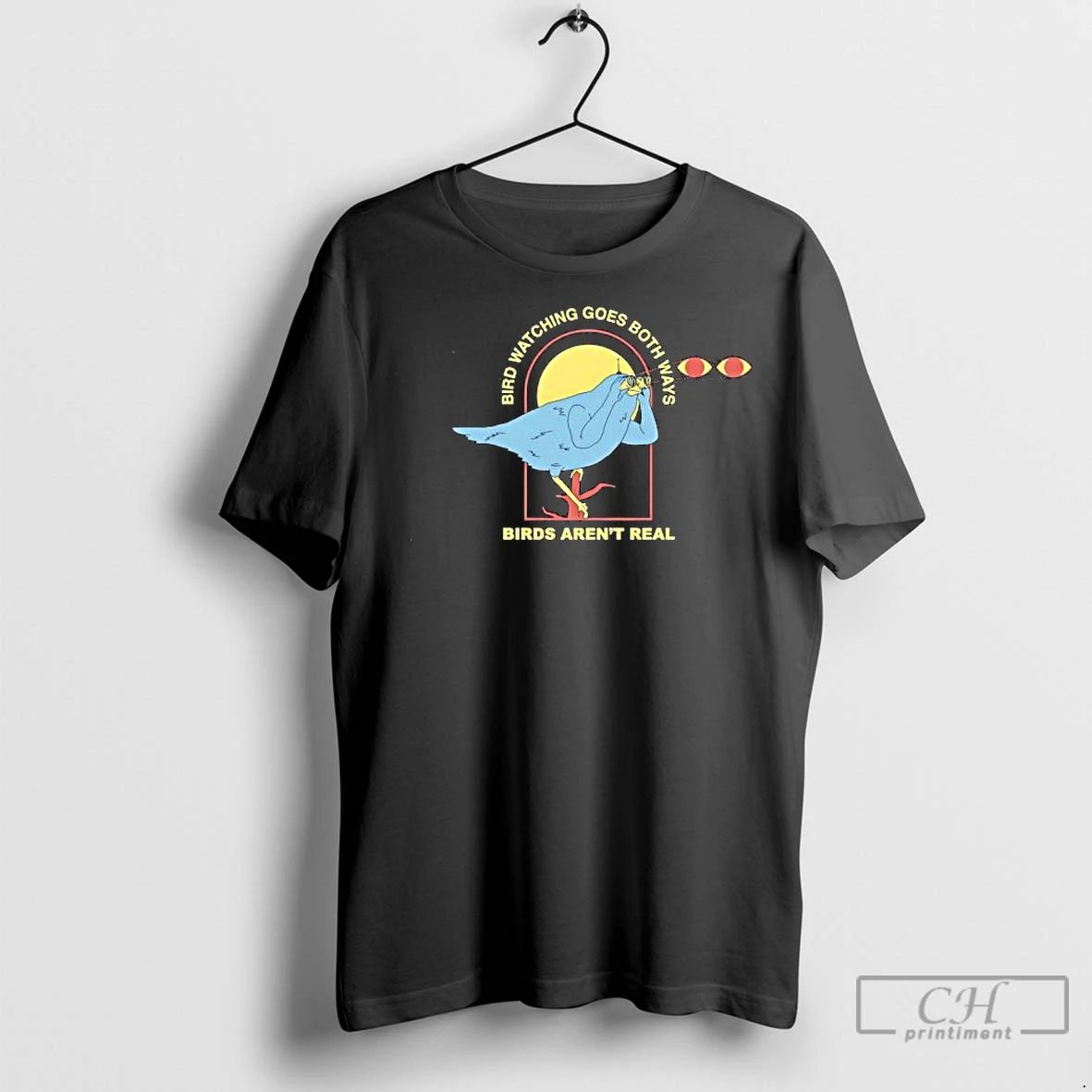 Premium Bird Watching Goes Both Ways Birds Arent Real Pepper Graphic Unisex