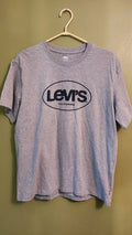 LEVI'S Men's Surf Logo Graphic Gray Size Medium Unisex