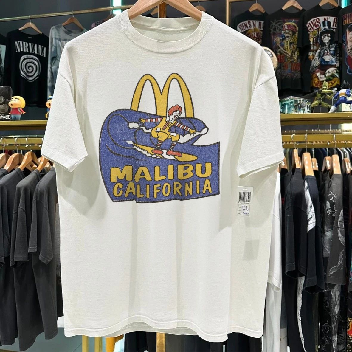 Mcdonalds Malibu California Rare White S Unisex
