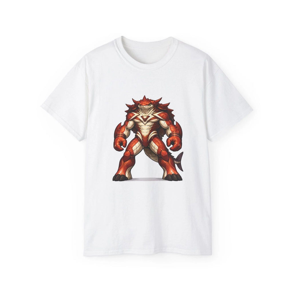 Red Armored Monster Creature | Fantasy Beast Graphic Tee Unisex