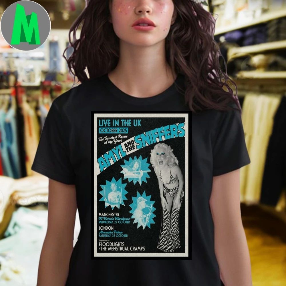 Amyl and the Sniffers Live in The Tour UK October 2025 Poster Shirt Unisex