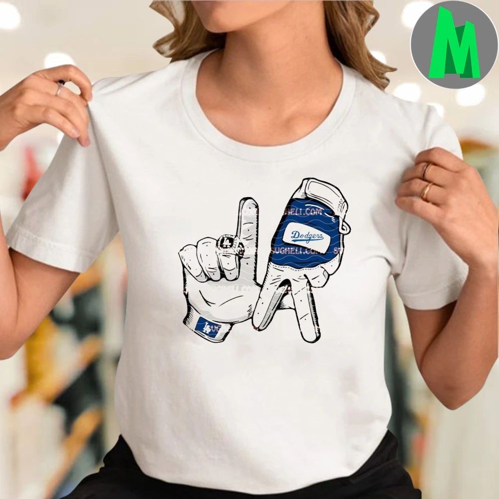 Los Angeles Dodgers Hands LA Dodgers Hands Signed Shirt Unisex