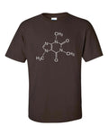 Caffeine Molecule Coffee Drinker Sheldon Cooper Science Men's Tee Shirt 556 Unisex
