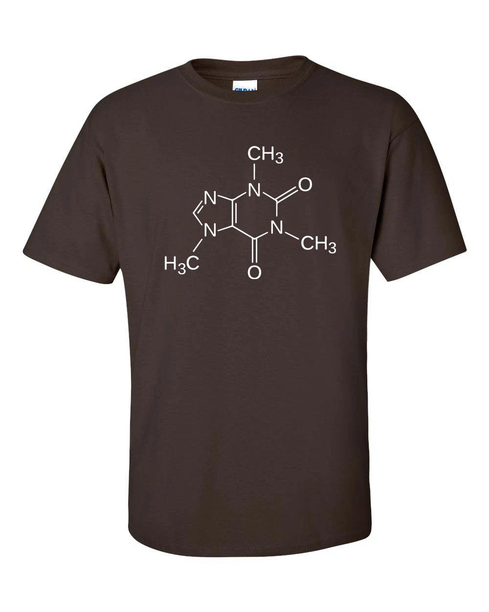 Caffeine Molecule Coffee Drinker Sheldon Cooper Science Men's Tee Shirt 556 Unisex