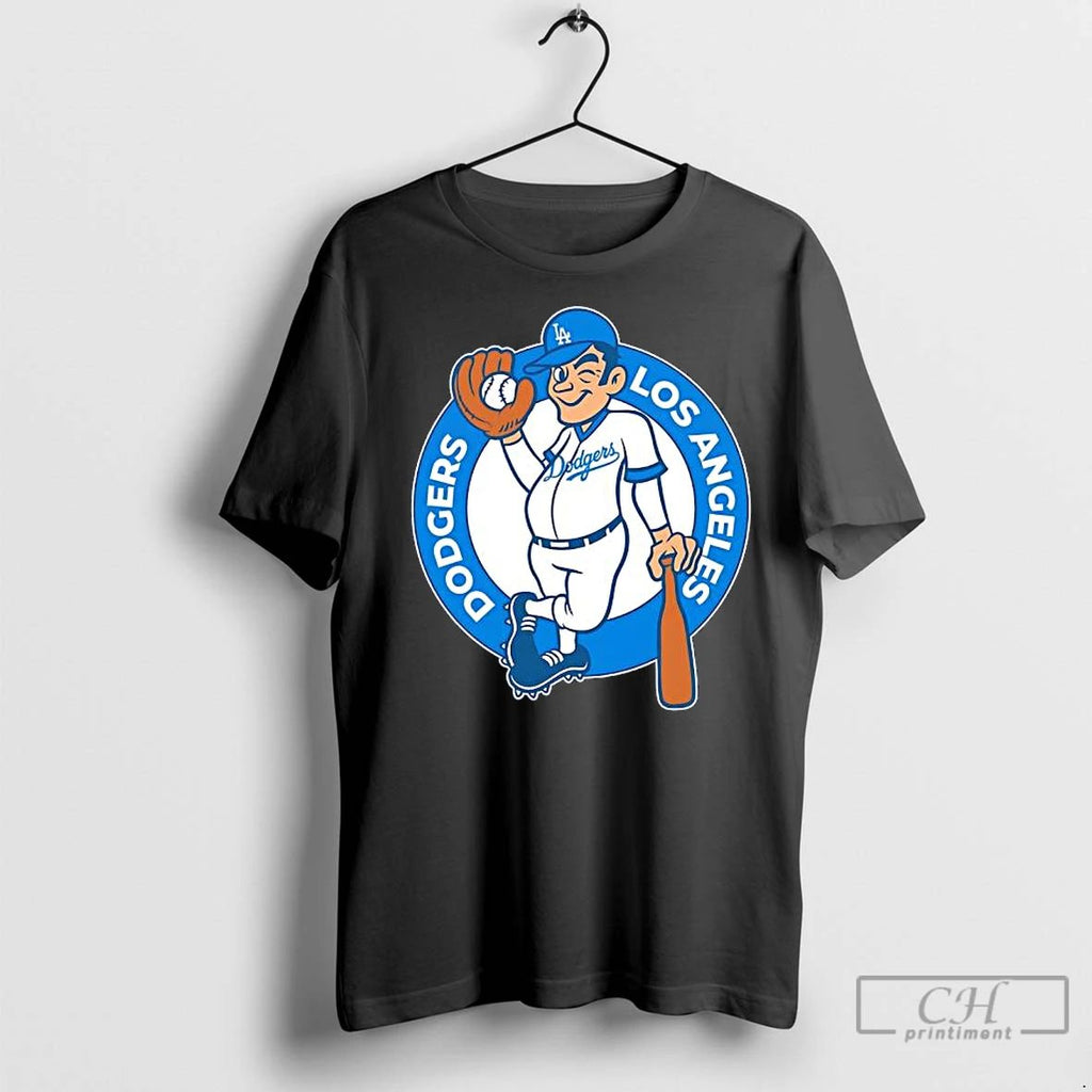 Classic Los Angeles Dodgers Cartoon Illustration Logo Unisex