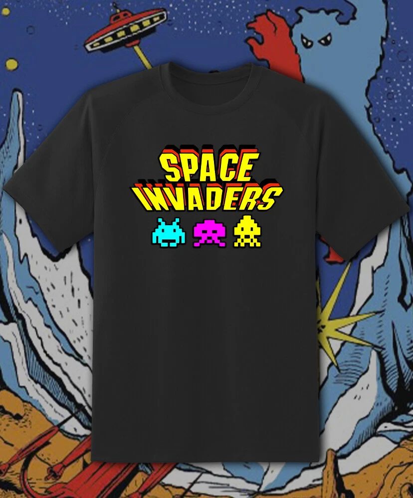 Space Invaders Retro Video game arcade T Shirt Adult & Youth Sizes Fast Ship!! Unisex