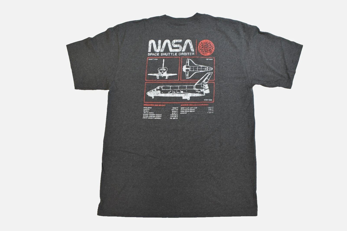 Fifth Sun NASA Mens Big & Tall NASA Space Shuttle Orbiter Stats Shirt New 4XLT Unisex