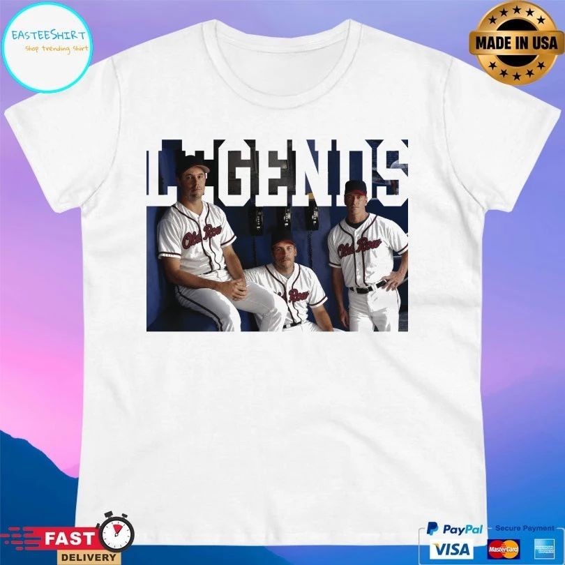 Legends Greg Maddux, John Smoltz And Tom Glavine The Big Three Atlanta Braves Unisex